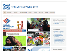 Tablet Screenshot of ecuaempaques.net